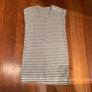 Madewell Dress Cobalt Blue Stripes